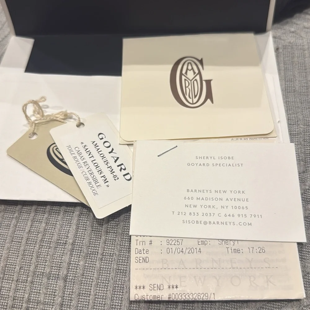 Authentic Goyard St. Louis Red Tote PM - Picture 12 of 14